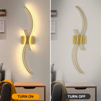 Wall Light - Gold Aluminium Frame, Warm Light