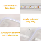 Ceiling Light - White Acrylic Frame, Warm Light