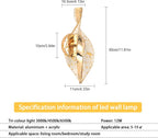 Wall Light - Gold Acrylic Frame, Tunable