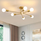 Ceiling Light - Gold Metal Frame