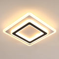 Ceiling Light - Black & White Acrylic Frame, Warm Light