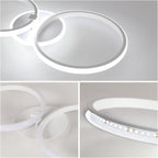 Ceiling Light - White Acrylic Frame, White Light