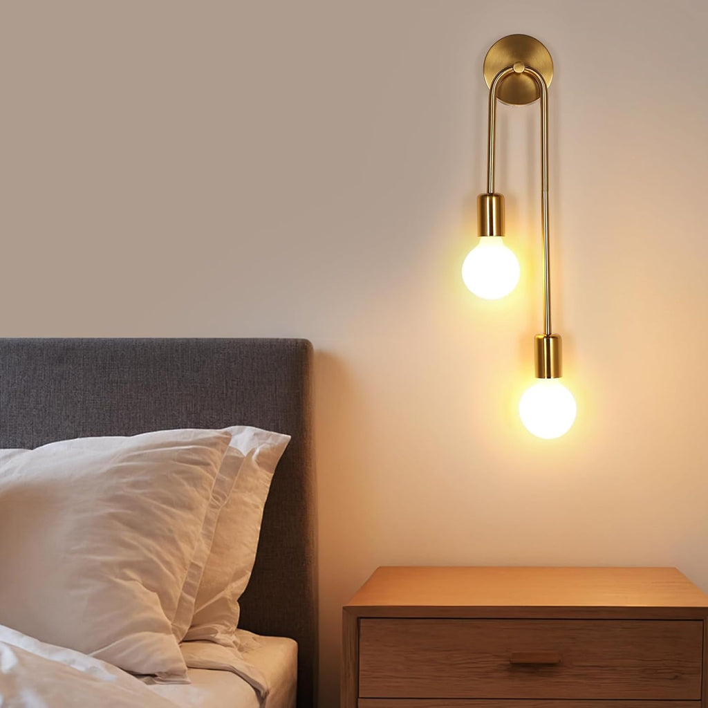 Wall Light - Gold Metal Frame