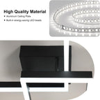 Ceiling Light - Black Acrylic Frame, White Light