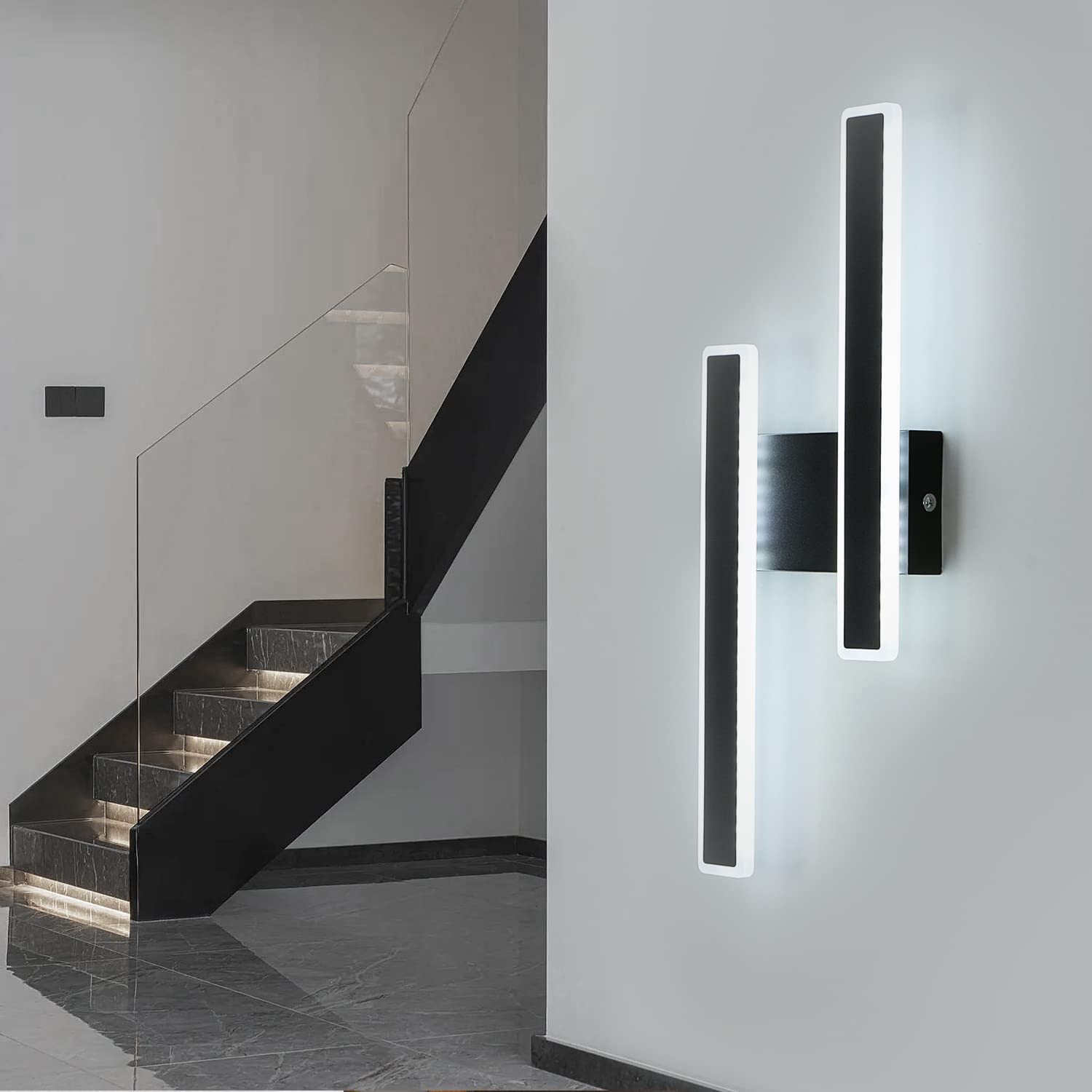 Wall Light - Black Acrylic Frame, Tunable