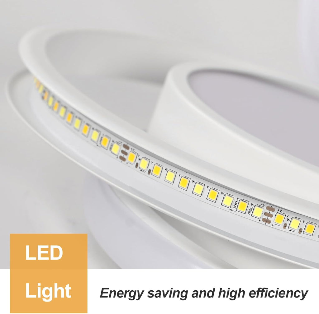 Ceiling Light - White Aluminium Frame, Natural Light