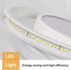 Ceiling Light - White Aluminium Frame, Natural Light