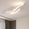 Ceiling Light - White Aluminium Frame, Warm Light