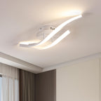 Ceiling Light - White Aluminium Frame, Warm Light