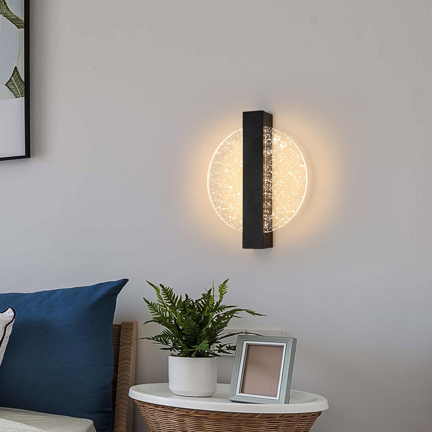 Wall Light - Black Acrylic Frame, Tunable