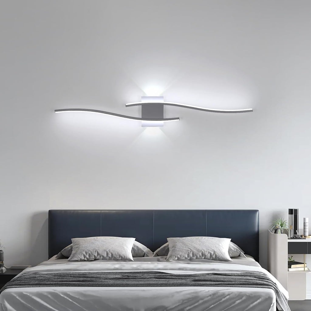 Wall Light - White Aluminium Frame, White Light