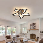 Ceiling Light - Black Acrylic Frame, Warm Light