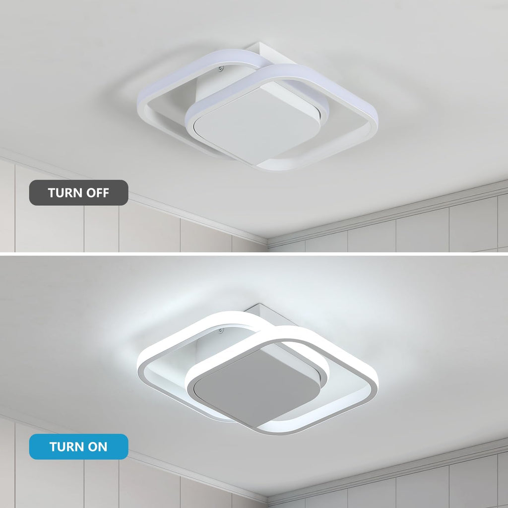 Ceiling Light - White Aluminium Frame, Tunable and Dimmable