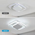 Ceiling Light - White Aluminium Frame, Tunable and Dimmable