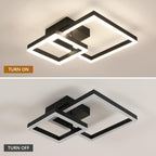 Ceiling Light - Black Acrylic Frame, Tunable and Dimmable