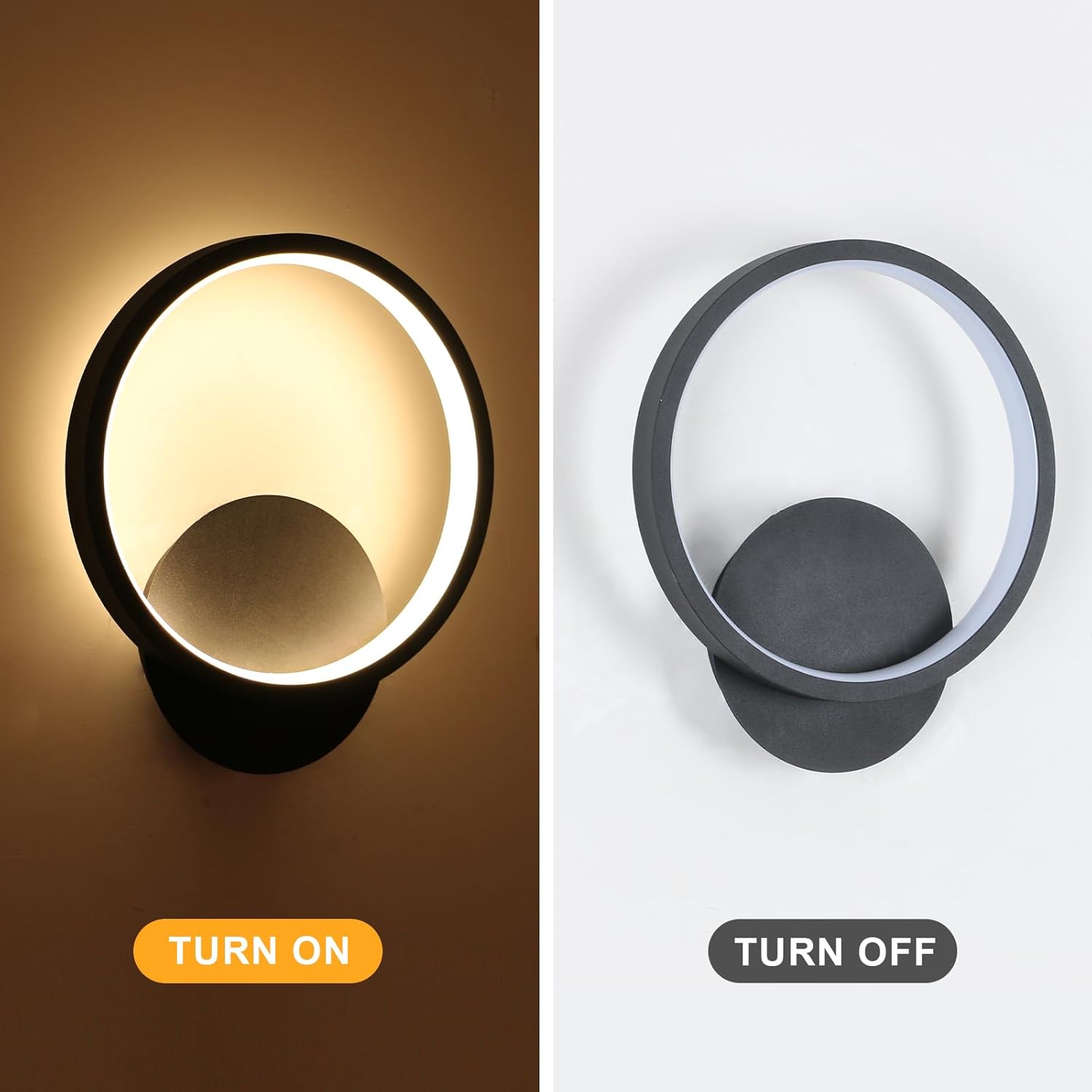 Wall Light - White Aluminium Frame, White Light