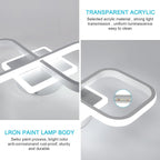 Ceiling Light - White Acrylic Frame, White Light