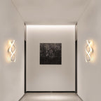 Wandleuchte - Weißer Aluminiumrahmen, warmes Licht
