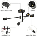 Ceiling Light - Black Metal Frame