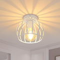 Ceiling Light - White Metal Frame