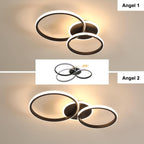 Ceiling Light - Black Acrylic Frame, Tunable and Dimmable