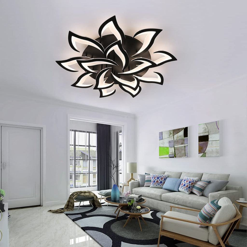 Ceiling Light - Black Acrylic Frame, Tunable and Dimmable