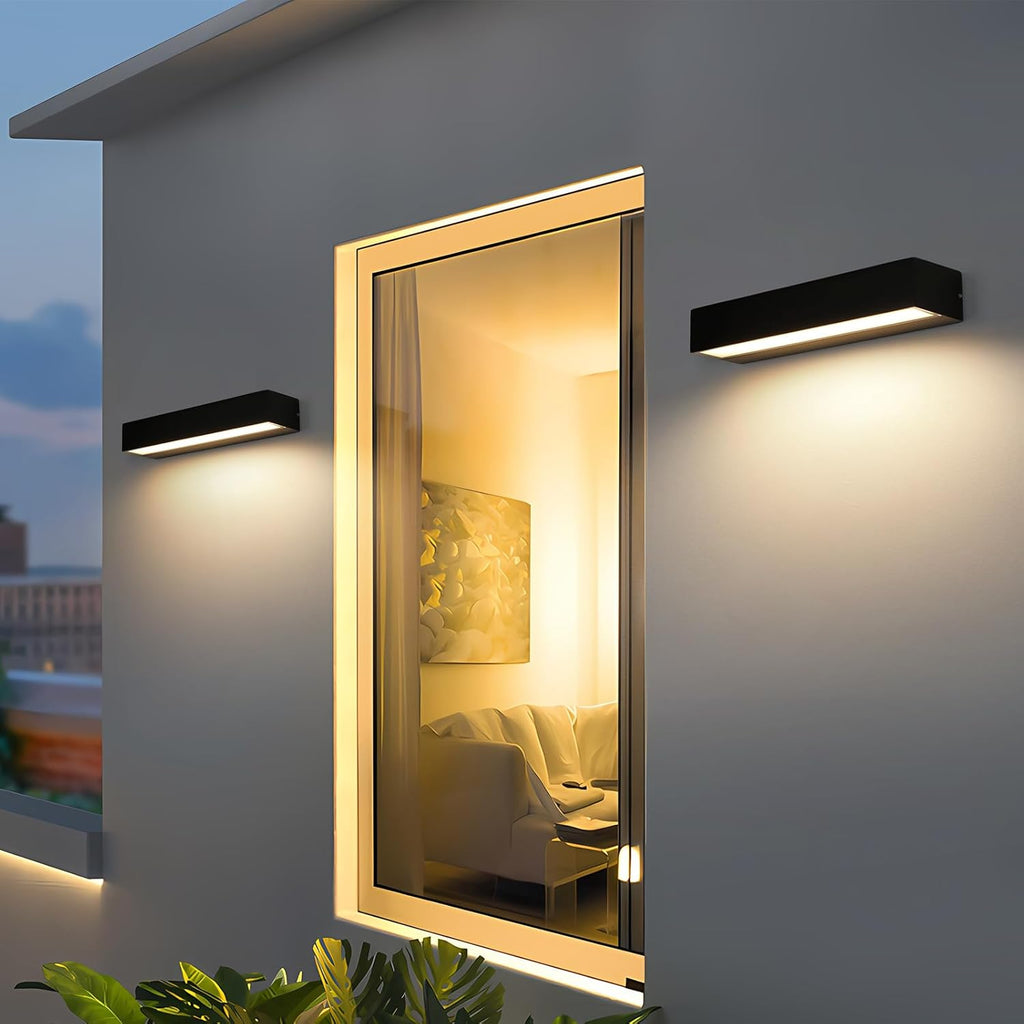 Wall Light - Black Metal Frame, Warm Light