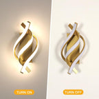 Wall Light - Gold Aluminium Frame, Natural Light