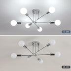 Ceiling Light - Chrome Metal Frame
