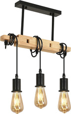 Chandeliers - Wood Metal Frame