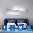Wall Light - White Aluminium Frame, White Light