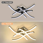 Ceiling Light - Black Aluminium Frame, Warm Light