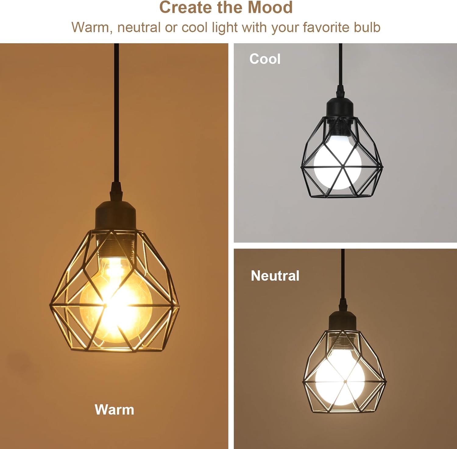 Chandeliers - Black Metal Frame