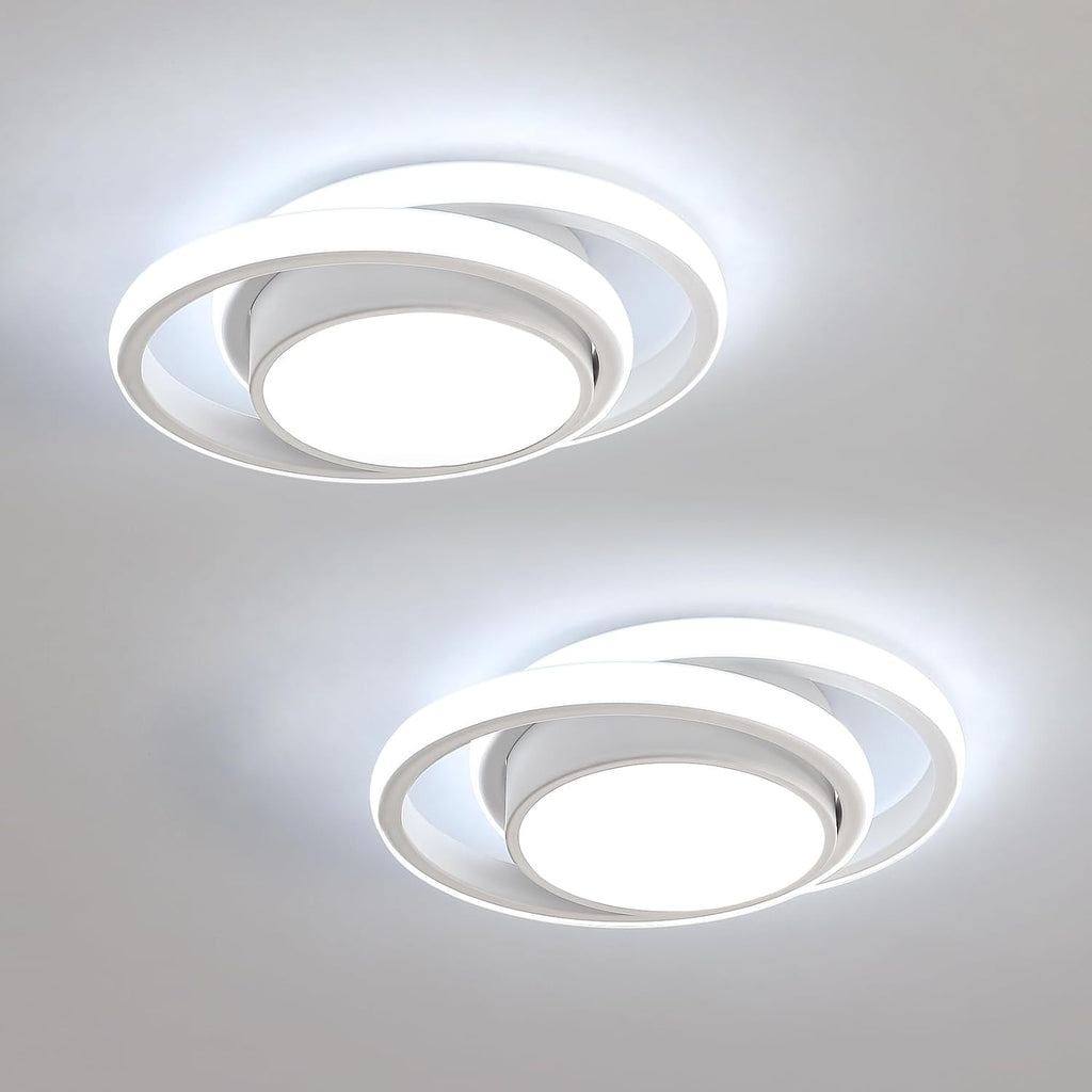 Ceiling Light - White Aluminium Frame, White Light