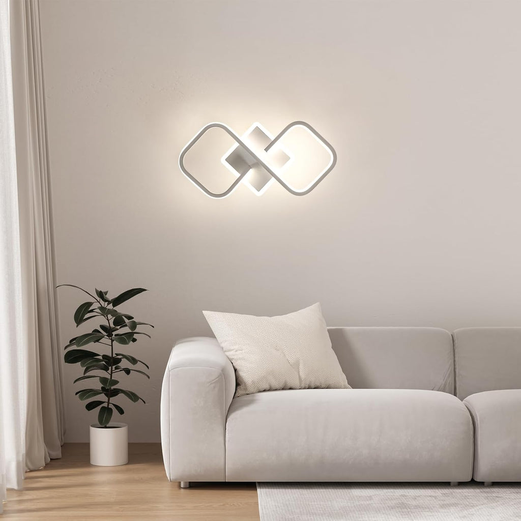 Ceiling Light - White Acrylic Frame, Natural Light