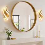Wall Light - Gold Aluminium Frame, Warm Light
