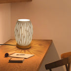 Table Lamps - White Metal Frame
