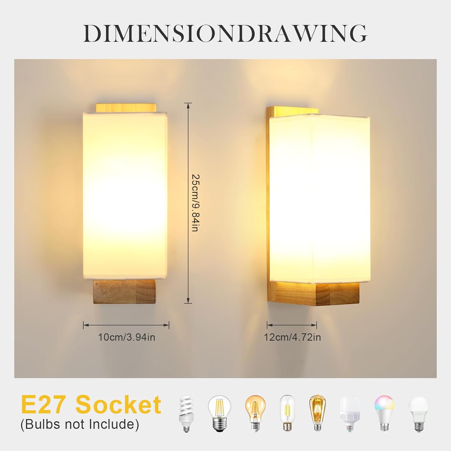 Wall Light - Wood Frame
