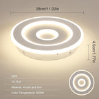 Ceiling Light - White Acrylic Frame, Natural Light