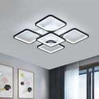 Ceiling Light - Black Acrylic Frame, Tunable and Dimmable