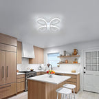 Deckenleuchte - Weißer Aluminiumrahmen, Weißes Licht