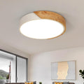 Ceiling Light - White Metal Frame, Warm Light