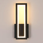 Lampada da Parete - Cornice in Acrilico Nero, Luce Calda