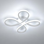 Deckenleuchte - Weißer Aluminiumrahmen, Weißes Licht
