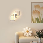Ceiling Light - White Acrylic Frame, Warm Light