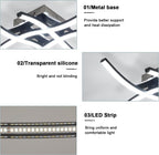 Ceiling Light - Black Aluminium Frame, Tunable and Dimmable