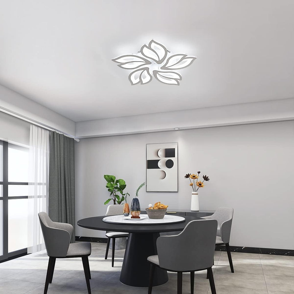 Ceiling Light - White Acrylic Frame, White Light