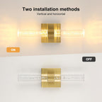 Wall Light - Gold Acrylic Frame, Warm Light