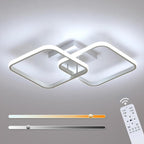 Deckenleuchte - Weißer Aluminiumrahmen, Farbtemperatur und Helligkeit einstellbar