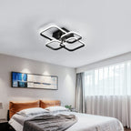 Ceiling Light - Black Aluminium Frame, White Light
